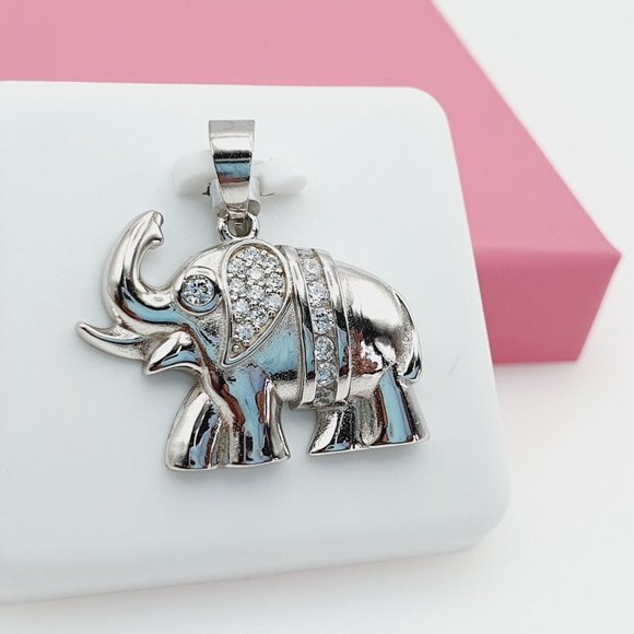 925 Sterling Silver Cubic Zirconia Pendant, U19254483 - Picture 4 of 11